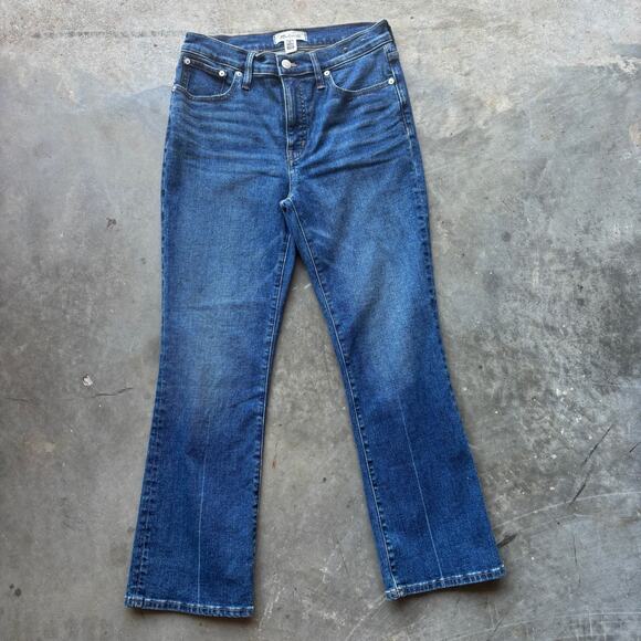 Madewell Denim - Madewell Mid-Rise Kick Out Jeans Women's 27 Blue Flare Stretch Denim Pants